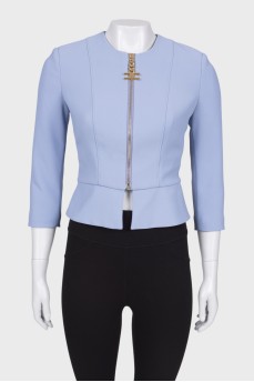 Jacket close-fitting in the waist with tag