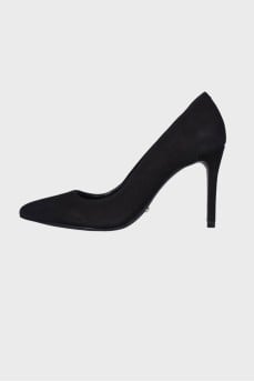 Black suede shoes