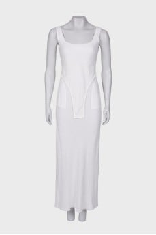 Linen dress with pockets