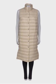 Long vest with pockets