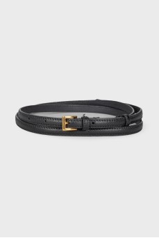 Black embossed belt
