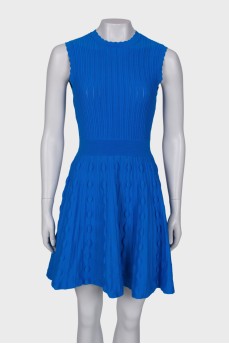Blue dress with a pattern
