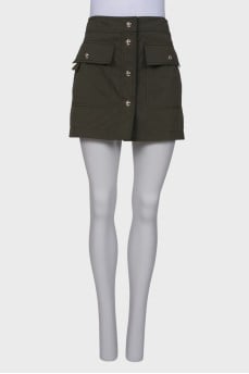 Skirt with silver buttons