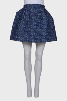 Skirt with 3D pattern