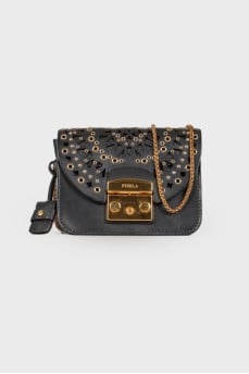 Perforated leather bag