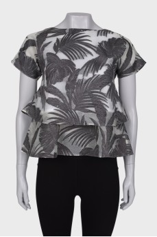 Blouse with double bottom