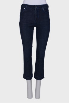 Navy blue straight fit jeans