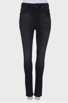 Charcoal denim jeans with tag