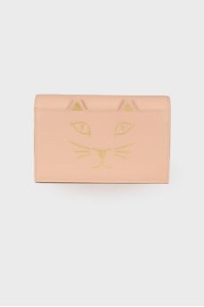 Printed clutch bag