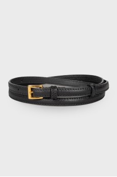 Black embossed belt