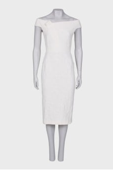 White dress with a pattern