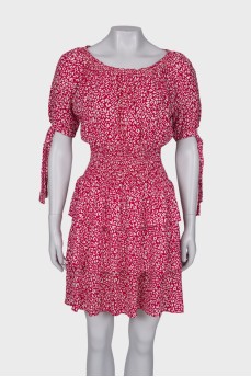 Pink animal print dress