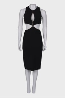 Black dress decorated with beads