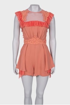 Pink rhombus with lace