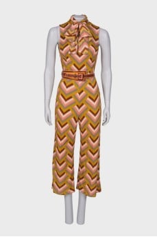 Jumpsuit in geometric print