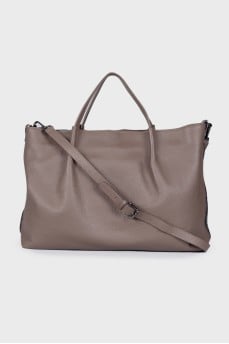 Brown leather bag