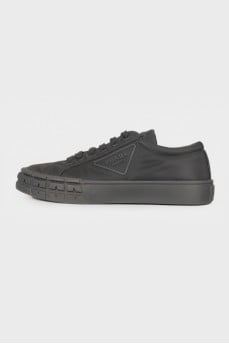 Black re-nylon sneakers