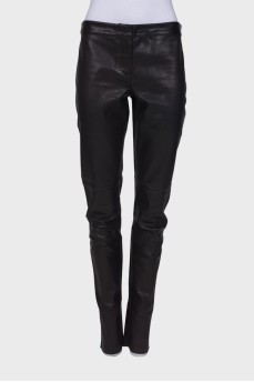 Black leather pants