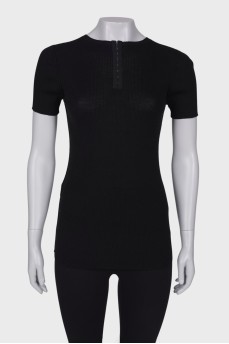 Straight fit wool T-shirt
