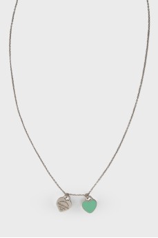 Silver heart pendant