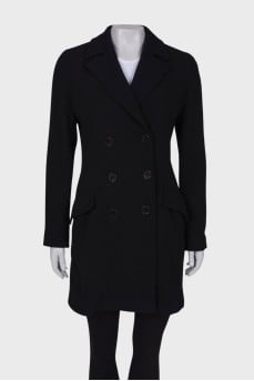 Black wool coat