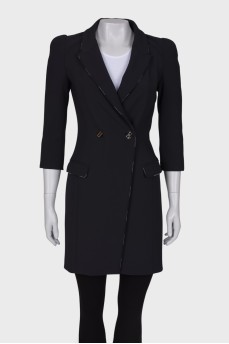 Jacket dress with short sleeves