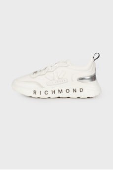 White leather sneakers