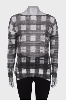 Printed translucent longsleeve