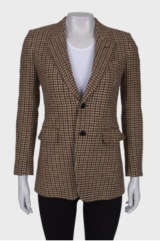 Houndstooth blazer