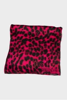 Scarf in animal print