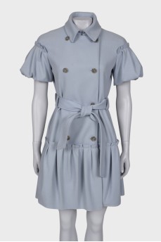 Draped wool dress