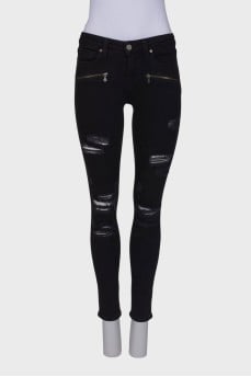 Washed effect jeans
