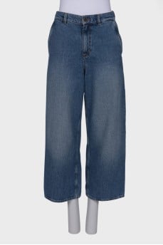 Navy blue palazzo jeans