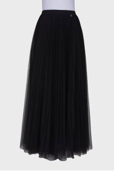 Pleated maxi skirt