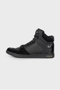 Black combo sneakers
