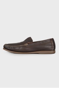 Men's dark brown moccasins