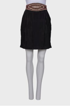 Black skirt with tag
