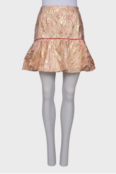 Skirt with golden pattern
