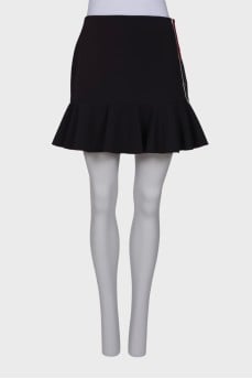 Black skirt with frill