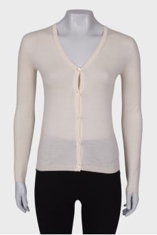 Beige shift jumper