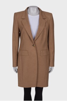 Beige wool coat