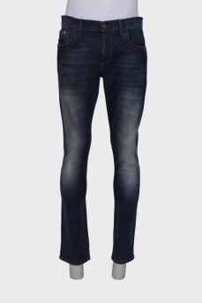 Men's blue slim fit jeans