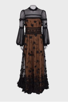 Combined maxi dress