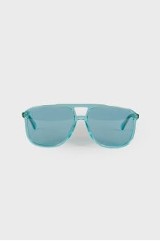 Green translucent sunglasses