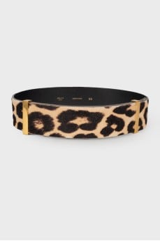 Pony leather belt