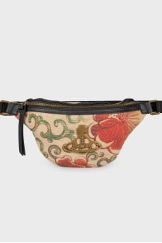 Printed textile belt bag