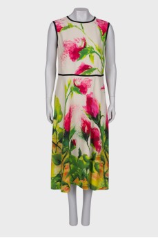 Maxi dress in floral print
