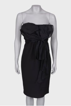 Draped bandeau dress