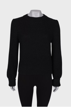 Black knitted sweater