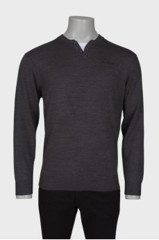Gray men's jumper